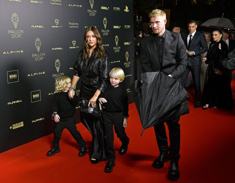 Michele Lacroix Kevin De Bruyne and their children