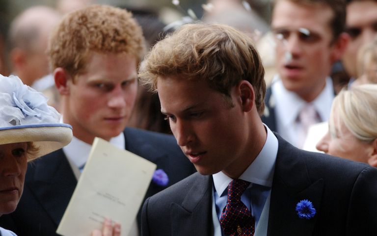 https://www.gettyimages.co.uk/detail/news-photo/prince-william-and-prince-harry-leave-the-wedding-of-news-photo/55333341 Prince William Prince Harry