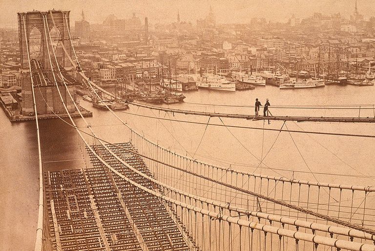 https://www.gettyimages.co.uk/detail/news-photo/high-angle-view-of-two-men-standing-on-a-high-catwalk-news-photo/3231329?phrase=brooklyn%20bridge&adppopup=true