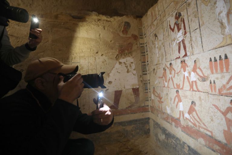 https://www.gettyimages.co.uk/detail/news-photo/general-view-of-pharaonic-inscriptions-at-a-recently-news-photo/1459633720?phrase=The%20Step%20Pyramid